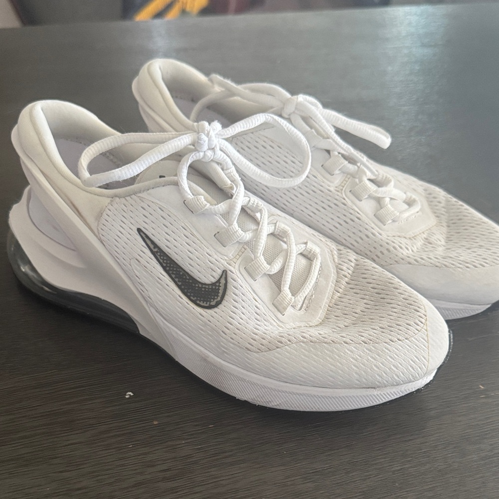 Nike Air Max 270 GO White and Black Athletic Shoes